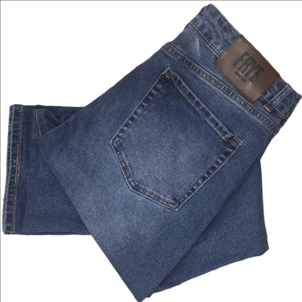 Frye High Waisted Cropped Straight Leg Denim Jeans 5 pocket Women's Size 10/30